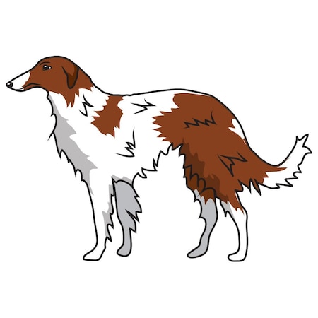 Signmission Borzoi Dog Decal, Dog Lover Decor Vinyl Sticker D-12-Borzoi